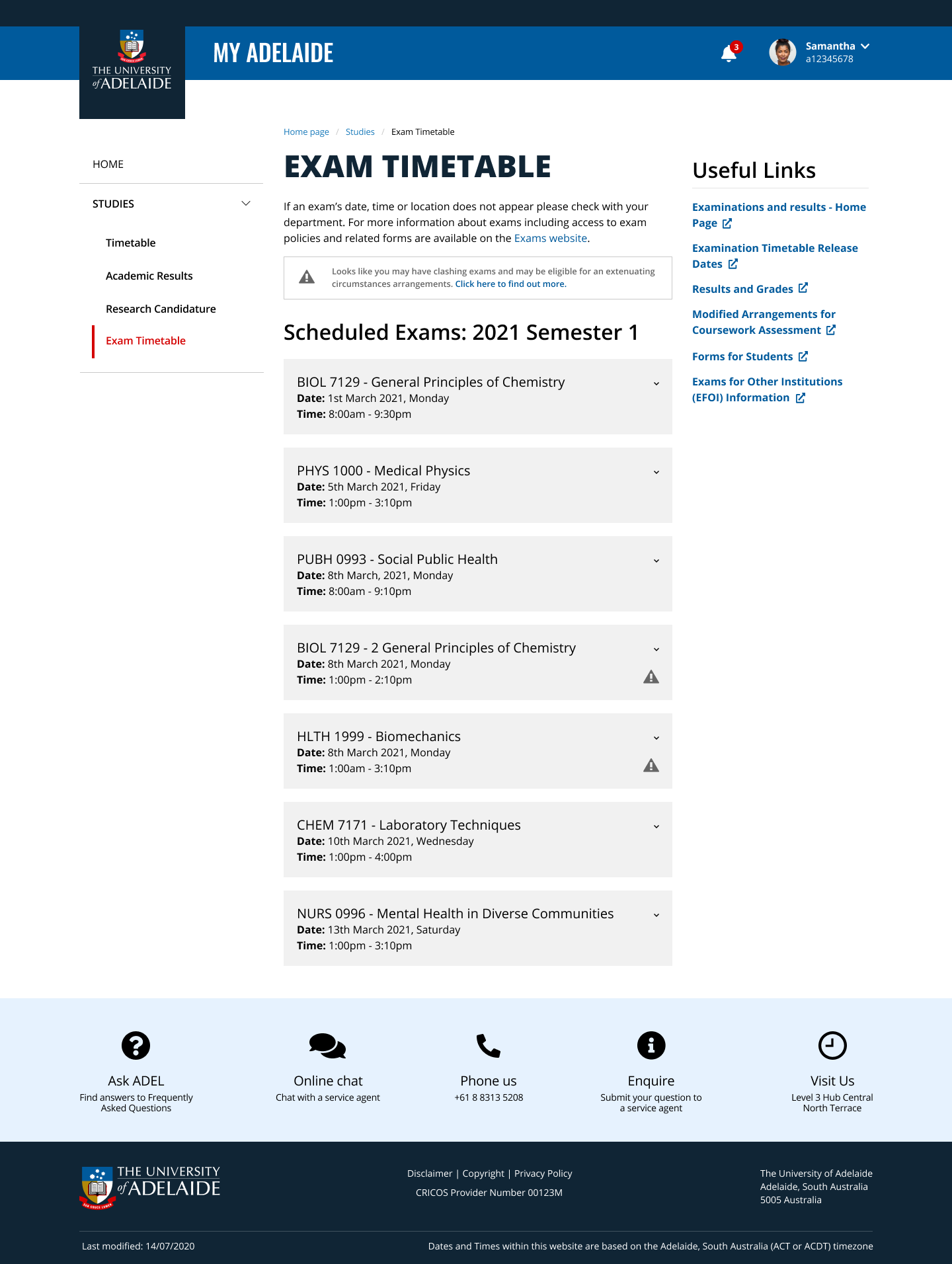 MyAdelaide A new digital experience for students in 2021 Information